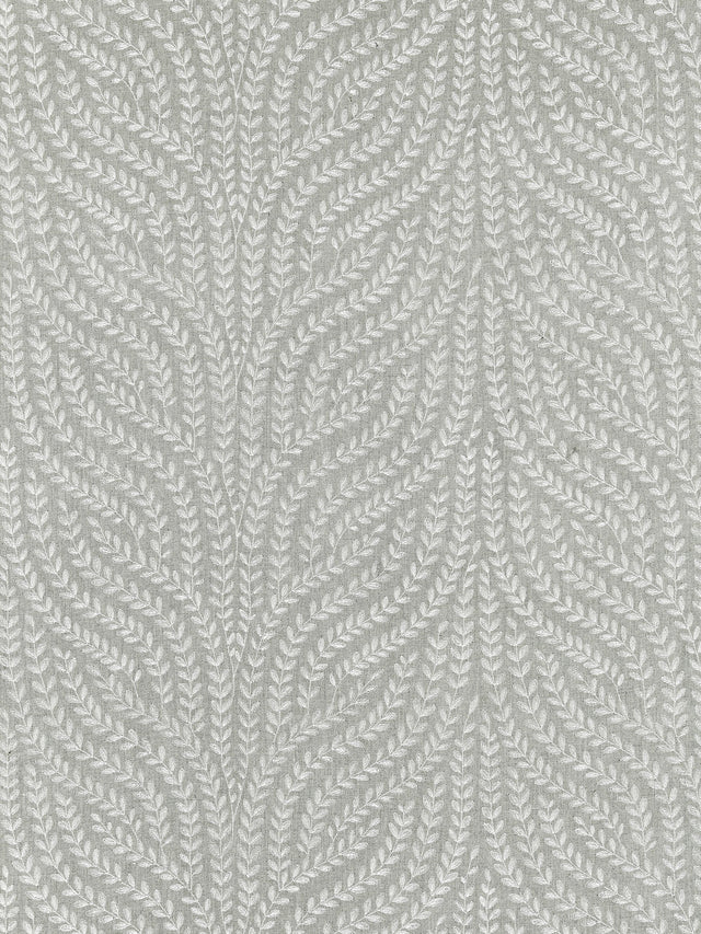 Scalamandre SC 000527125 FRENCH GREY WILLOW VINE EMBROIDERY Fabric - Eade's Wallpaper