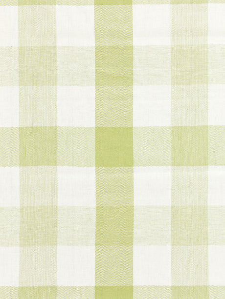 Scalamandre SC 000527135 GREEN TEA WESTPORT LINEN PLAID Fabric - Eade's Wallpaper