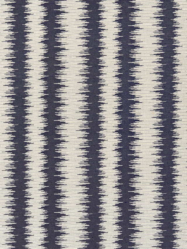 Scalamandre SC 000527138 INDIGO KONYA IKAT STRIPE Fabric - Eade's Wallpaper