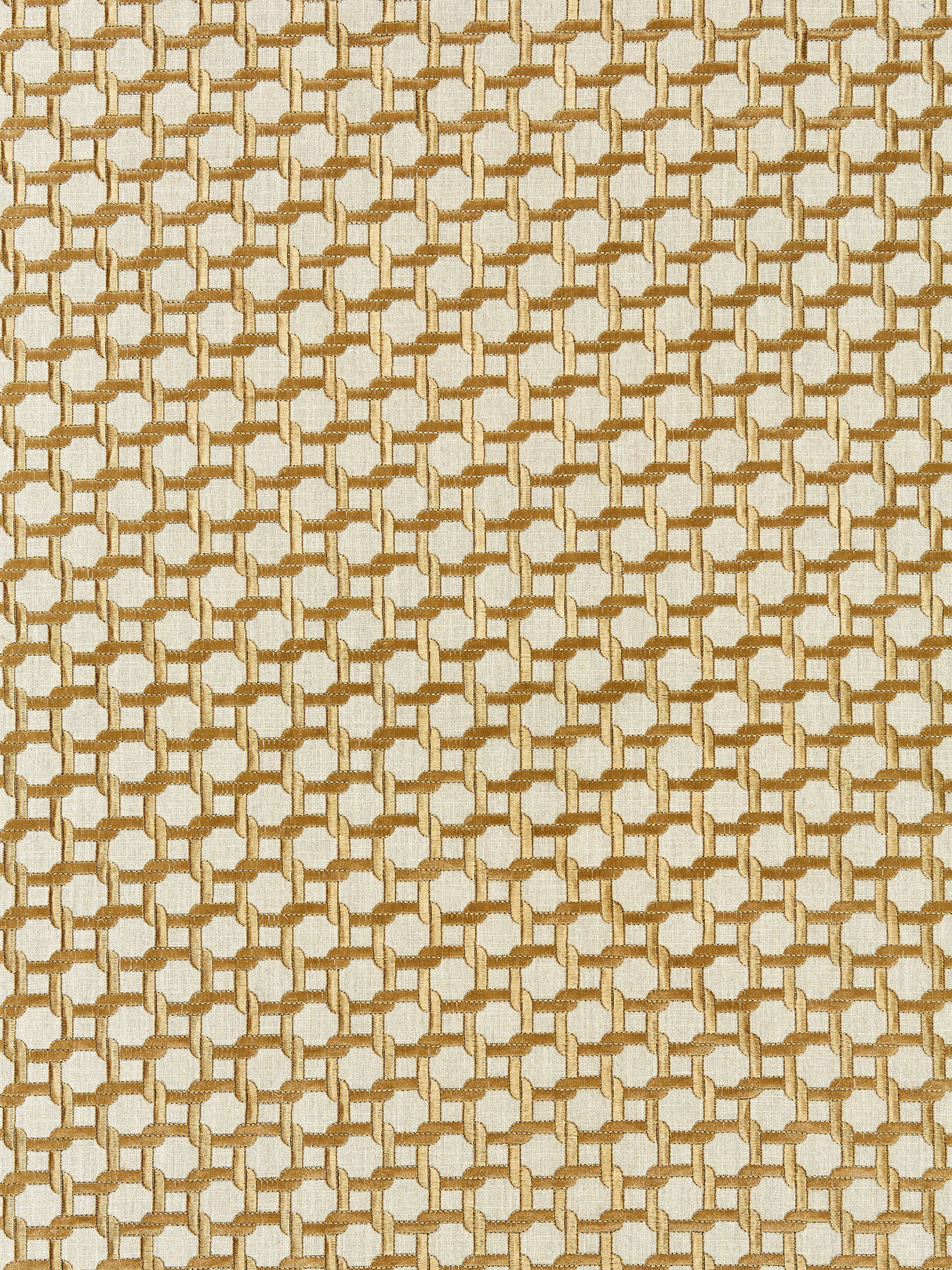 Scalamandre SC 000527140 BRONZE LINK EMBROIDERY Fabric - Eade's Wallpaper