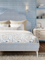 Scalamandre SC 000527324 BLUEBELL PARLOR VELVET Fabric - Eade's Wallpaper