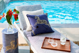 Scalamandre SC 000536378 DENIM ZEBRAS - OUTDOOR Fabric - Eade's Wallpaper