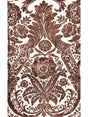 Scalamandre SC 0005WP88354 ESPRESSO LUCIANA DAMASK PRINT WALLPAPER - Eade's Wallpaper