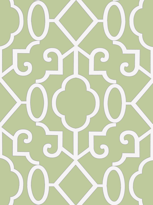 Scalamandre SC 0005WP88356 PEAR MING FRETWORK WALLPAPER - Eade's Wallpaper