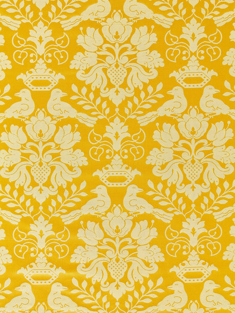 Scalamandre SC 00061098MM GOLD LOVE BIRD Fabric - Eade's Wallpaper