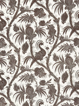 Scalamandre SC 000616575 JAVA BALINESE PEACOCK LINEN PRINT Fabric - Eade's Wallpaper