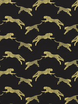 Scalamandre SC 000616634 BLACK MAGIC LEAPING CHEETAH COTTON PRINT Fabric - Eade's Wallpaper
