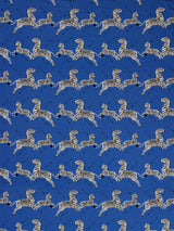 Scalamandre SC 000616641 DENIM ZEBRAS PETITE Fabric - Eade's Wallpaper