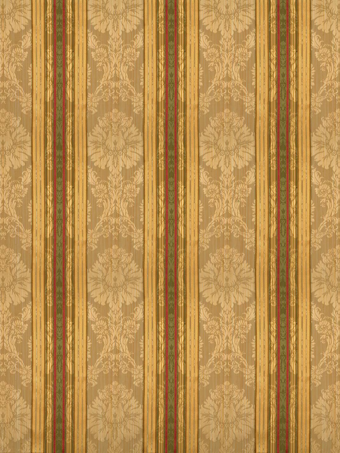 Scalamandre SC 000626166 MULTI ON OCHRE SANTA MARGARITA Fabric - Eade's Wallpaper