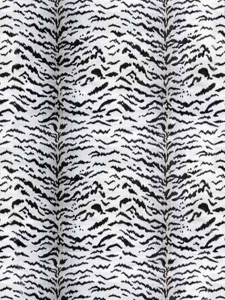 Scalamandre SC 000626167MMA OFF-WHITE & BLACK TIGRE Fabric - Eade's Wallpaper