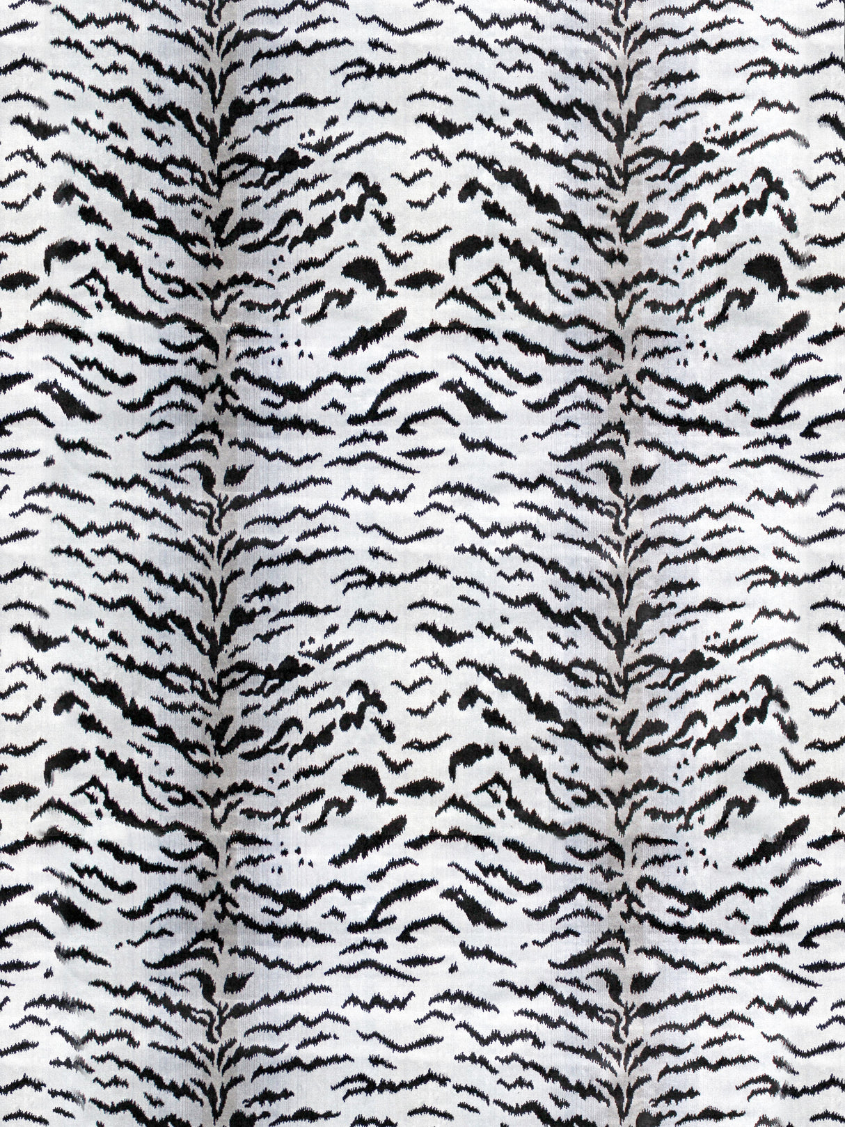 Scalamandre SC 000626167MMA OFF-WHITE & BLACK TIGRE Fabric - Eade's Wallpaper