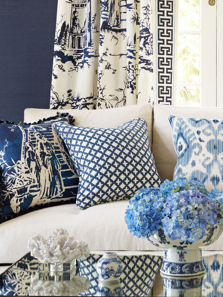 Scalamandre SC 000627034 NAVY MARRAKESH WEAVE Fabric - Eade's Wallpaper