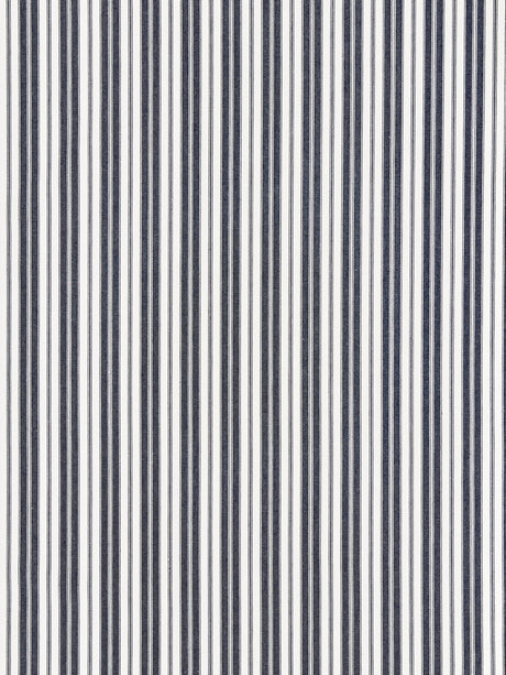Scalamandre SC 000627115 INDIGO DEVON TICKING STRIPE Fabric - Eade's Wallpaper