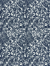 Scalamandre SC 000627195 ULTRAMARINE BALI FLORAL Fabric - Eade's Wallpaper