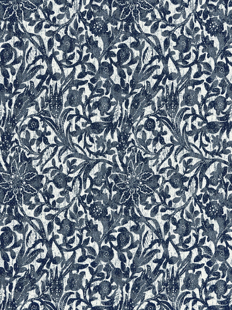 Scalamandre SC 000627195 ULTRAMARINE BALI FLORAL Fabric - Eade's Wallpaper