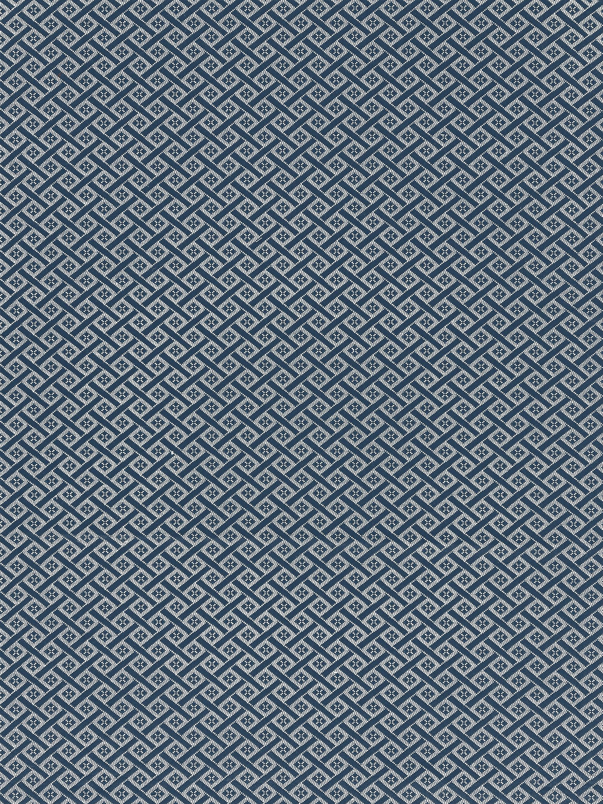 Scalamandre SC 000627223 NAVY DIAMANTE MATELASSE Fabric - Eade's Wallpaper