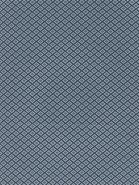 Scalamandre SC 000627223 NAVY DIAMANTE MATELASSE Fabric - Eade's Wallpaper