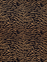 Scalamandre SC 0006WP88506 BRONZE ON BLACK TIGRESS WALLPAPER - Eade's Wallpaper