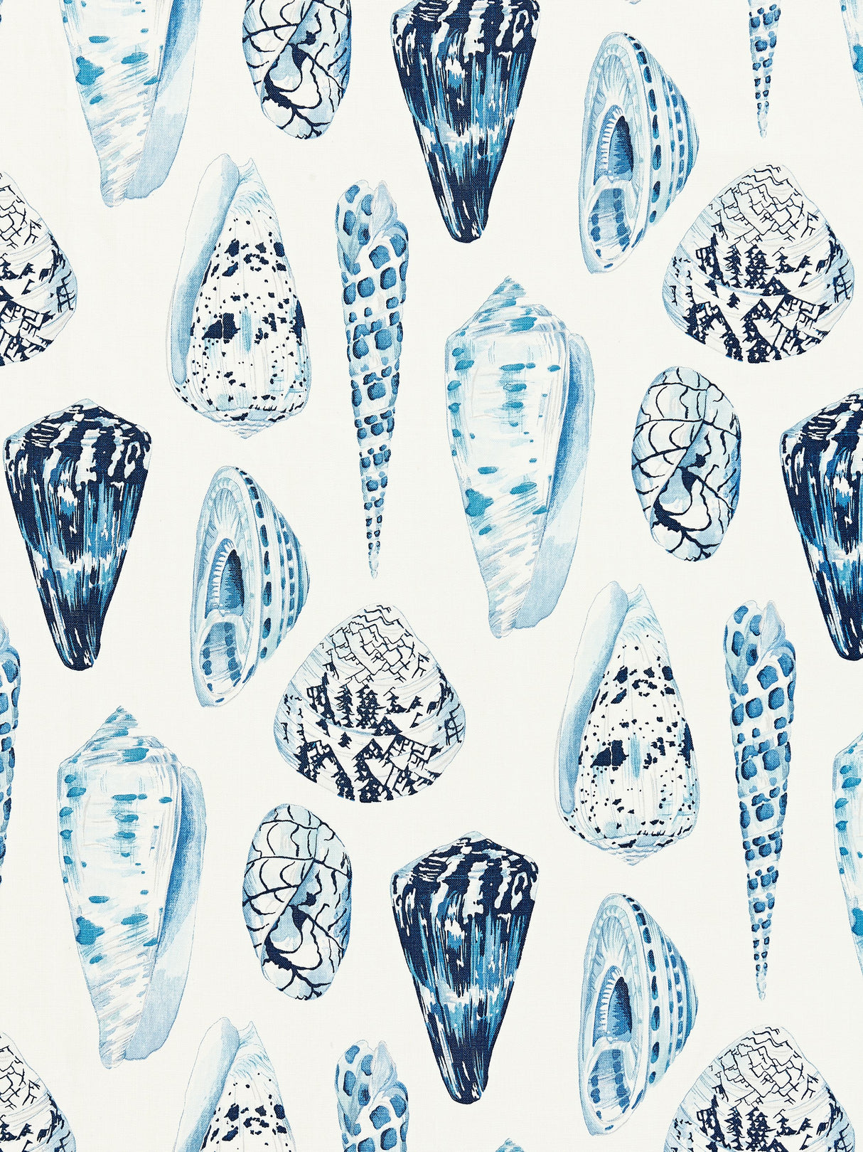 Scalamandre SC 000716397 PORCELAIN COQUINA LINEN PRINT Fabric - Eade's Wallpaper