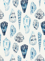Scalamandre SC 000716397 PORCELAIN COQUINA LINEN PRINT Fabric - Eade's Wallpaper