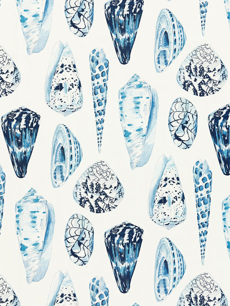 Scalamandre SC 000716397 PORCELAIN COQUINA LINEN PRINT Fabric - Eade's Wallpaper