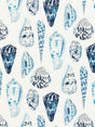 Scalamandre SC 000716397 PORCELAIN COQUINA LINEN PRINT Fabric - Eade's Wallpaper