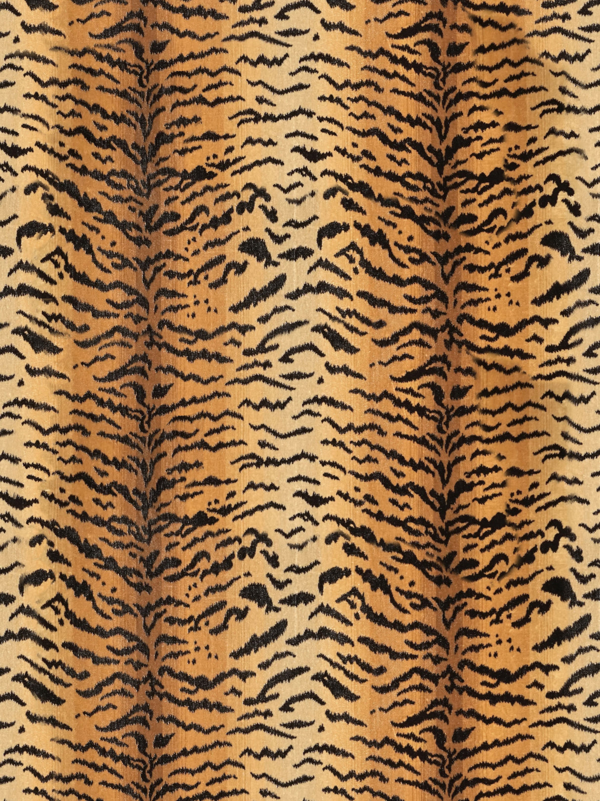 Scalamandre SC 000726167MMA IVORY, GOLD & BLACK TIGRE Fabric - Eade's Wallpaper