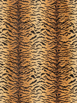 Scalamandre SC 000726167MMA IVORY, GOLD & BLACK TIGRE Fabric - Eade's Wallpaper