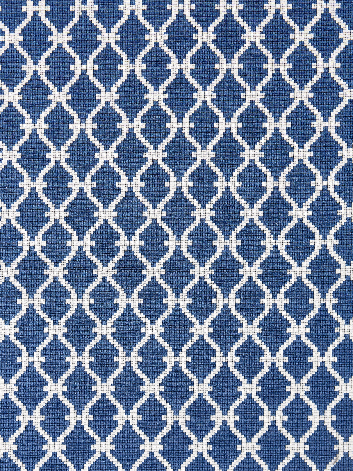 Scalamandre SC 000727009 DENIM TRELLIS WEAVE Fabric - Eade's Wallpaper