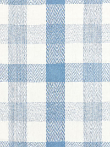 Scalamandre SC 000727135 SKY WESTPORT LINEN PLAID Fabric - Eade's Wallpaper