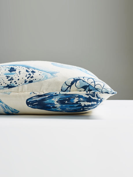 Scalamandre SC 0007COQUPILL COQUINA LINEN PRINT PILLOW - Pil