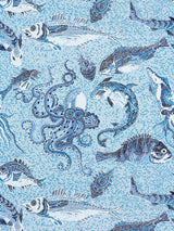 Scalamandre SC 0007WP81545 BLUE MIKONOS WALLPAPER - Eade's Wallpaper