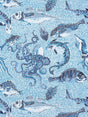 Scalamandre SC 0007WP81545 BLUE MIKONOS WALLPAPER - Eade's Wallpaper
