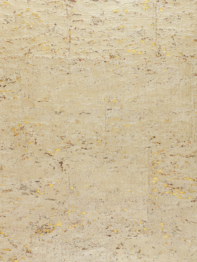 Scalamandre SC 0007WP88336 WHITE GOLD METAL CORK WALLPAPER - Eade's Wallpaper