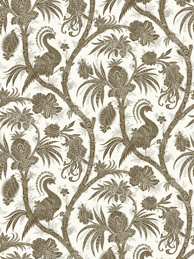 Scalamandre SC 0007WP88355 JAVA BALINESE PEACOCK WALLPAPER - Eade's Wallpaper