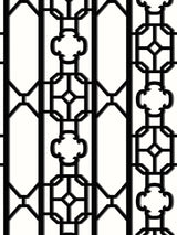 Scalamandre SC 0007WP88582D ONYX JOANNA FRET WALLPAPER - Eade's Wallpaper