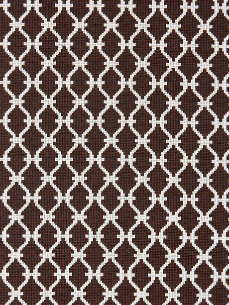 Scalamandre SC 000827009 ESPRESSO TRELLIS WEAVE Fabric - Eade's Wallpaper