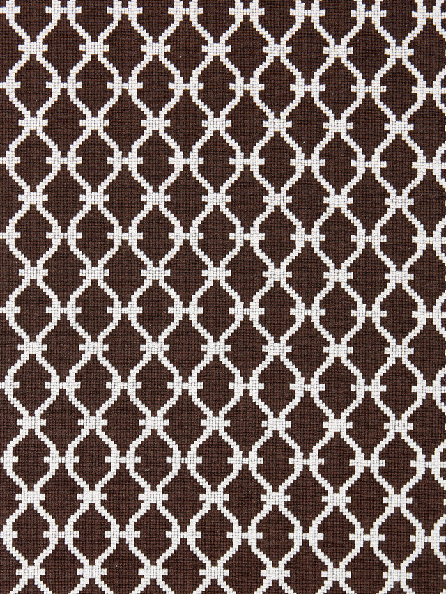 Scalamandre SC 000827009 ESPRESSO TRELLIS WEAVE Fabric - Eade's Wallpaper