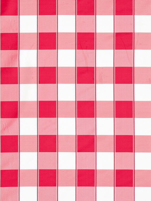 Scalamandre SC 000827024 CERISE CHELSEA CHECK Fabric - Eade's Wallpaper