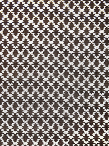 Scalamandre SC 000827035 BLACK WALNUT SAMARINDA IKAT Fabric - Eade's Wallpaper