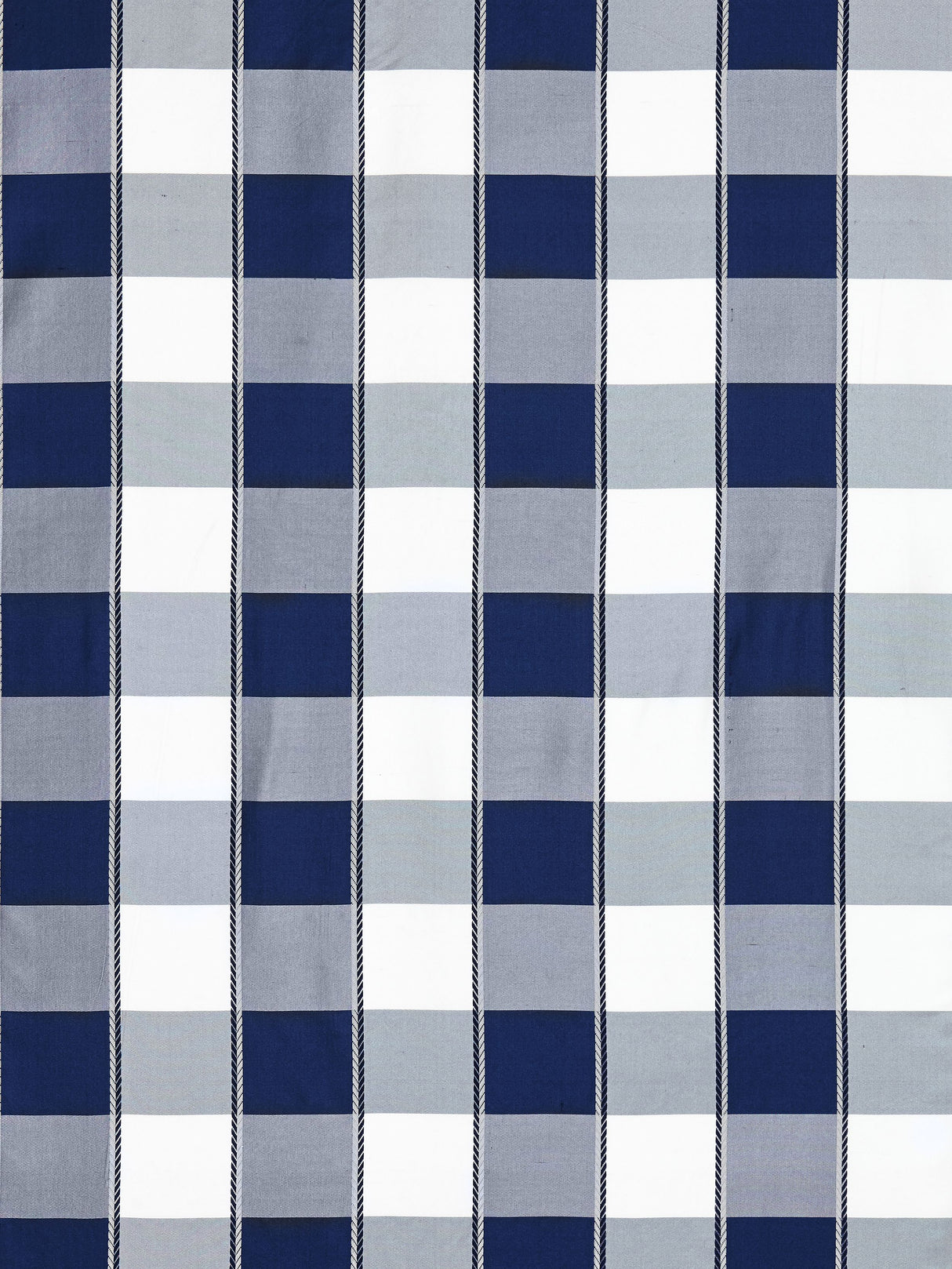 Scalamandre SC 000927024 NAVY CHELSEA CHECK Fabric - Eade's Wallpaper