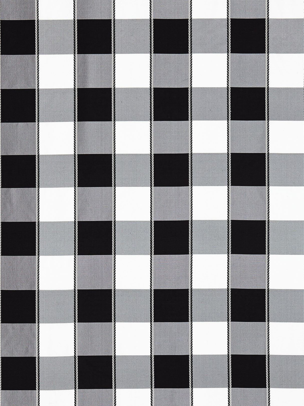 Scalamandre SC 001027024 ONYX CHELSEA CHECK Fabric - Eade's Wallpaper