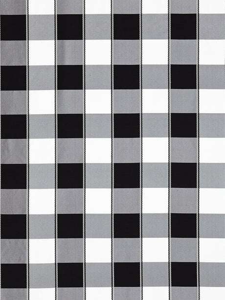 Scalamandre SC 001027024 ONYX CHELSEA CHECK Fabric - Eade's Wallpaper