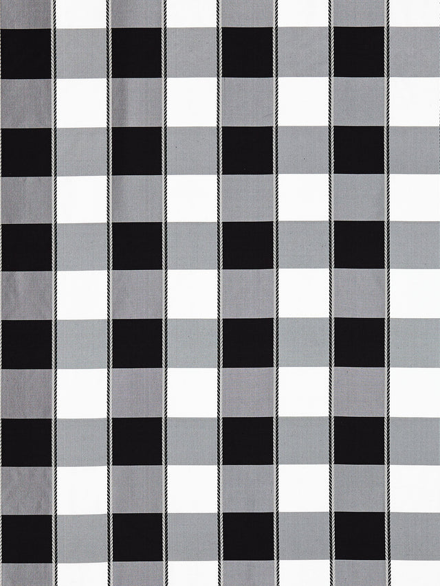 Scalamandre SC 001027024 ONYX CHELSEA CHECK Fabric - Eade's Wallpaper