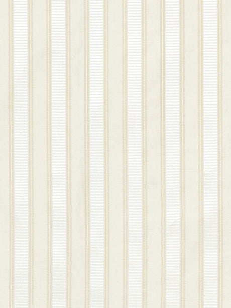 Scalamandre SC 0012121M OYSTER WHITE SHIRRED STRIPE Fabric - Eade's Wallpaper
