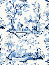 Scalamandre SC 0012WP81212 PORCELAIN CH'IN LING WALLPAPER - Eade's Wallpaper