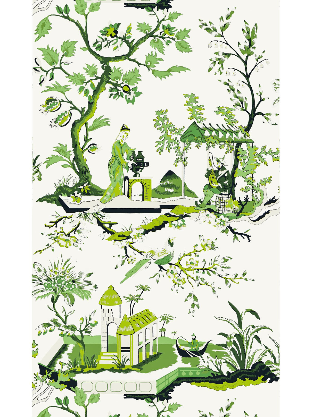 Scalamandre SC 0013WP81212 JADE CH'IN LING WALLPAPER - Eade's Wallpaper