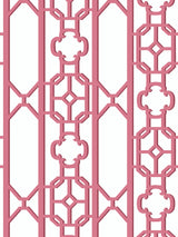 Scalamandre SC 0014WP88582D RASPBERRY JOANNA FRET WALLPAPER - Eade's Wallpaper