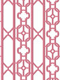 Scalamandre SC 0014WP88582D RASPBERRY JOANNA FRET WALLPAPER - Eade's Wallpaper