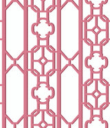 Scalamandre SC 0014WP88582D RASPBERRY JOANNA FRET WALLPAPER - Eade's Wallpaper